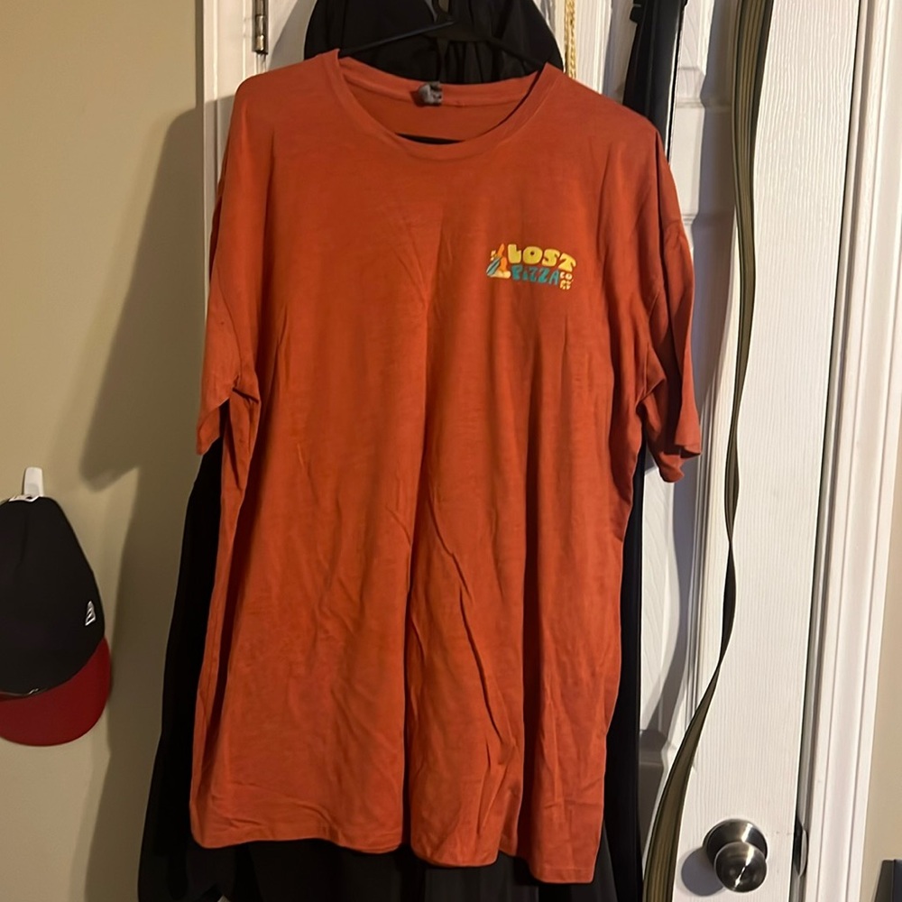 Lost Pizza Co. T-Shirt Pizza Island Shirt Burnt Orange